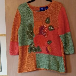 Colorful Patchwork Sweater by